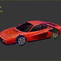 Red Sports Car With Sleek Body Design Black Windows And Reflective Surface