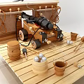 modern cannon 3d model