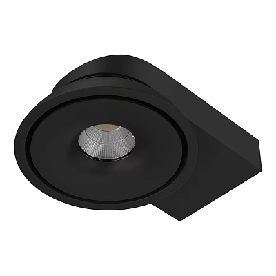 Black Modern Downlight Spotlight With Sleek Design For Home Ceiling Lighting 3d model