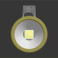 Golden Metal Flashlight Handheld Portable Hardware Tool With Clip And Grip