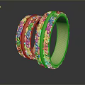 Gold Fashion Rings With Intricate Patterned Design And Shiny Decorative Finish