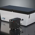 Blue Line White Insulated Cooler Box With Black Cover And Portable Cooling Unit