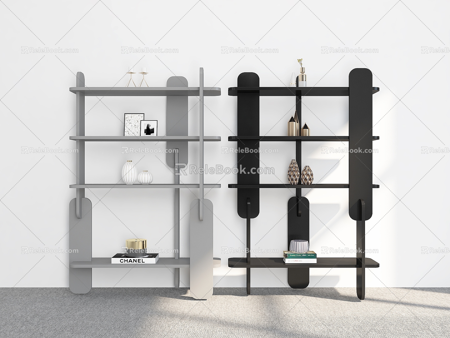 Bookshelf Bookshelf Ornaments Bookshelf Decorative Bookshelf Combination Storage Rack Decorative Rack Bookshelf Shelf model