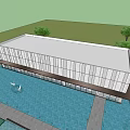 Modern Sales Office Architecture Exhibition Hall Architecture Art Gallery Architecture 3d model