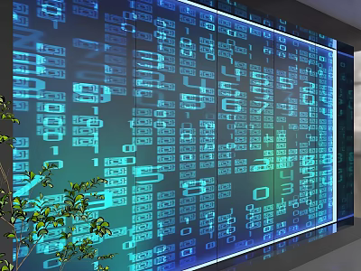 Modern background wall 3d model