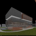 Modern Office Building Comprehensive Office Building Science and Technology Building 3d model