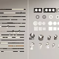 Various Downlights and Spotlights With Different Designs and Sizes for Interior Lighting