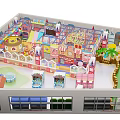 Indoor Commercial Playground Equipment With Slides Climbing Frames And Colorful Play Structures