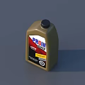 Practical Retail Display Shelving for Motor Oil with Brown Bottles and Red Blue Labels