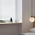 Modern Apartment Interior With Staircase White Door Wooden Floor Bench And Hanging Lamp