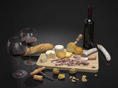 Modern Food 3d model