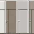 Modern Hinged Doors in Various Colors with Wood Grain and Smooth Surfaces