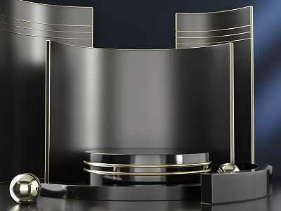 Booth e-commerce product scene 3d model