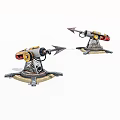 Old weapon harpoon 3d model