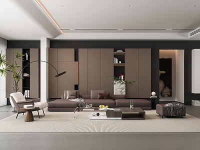 modern living room model