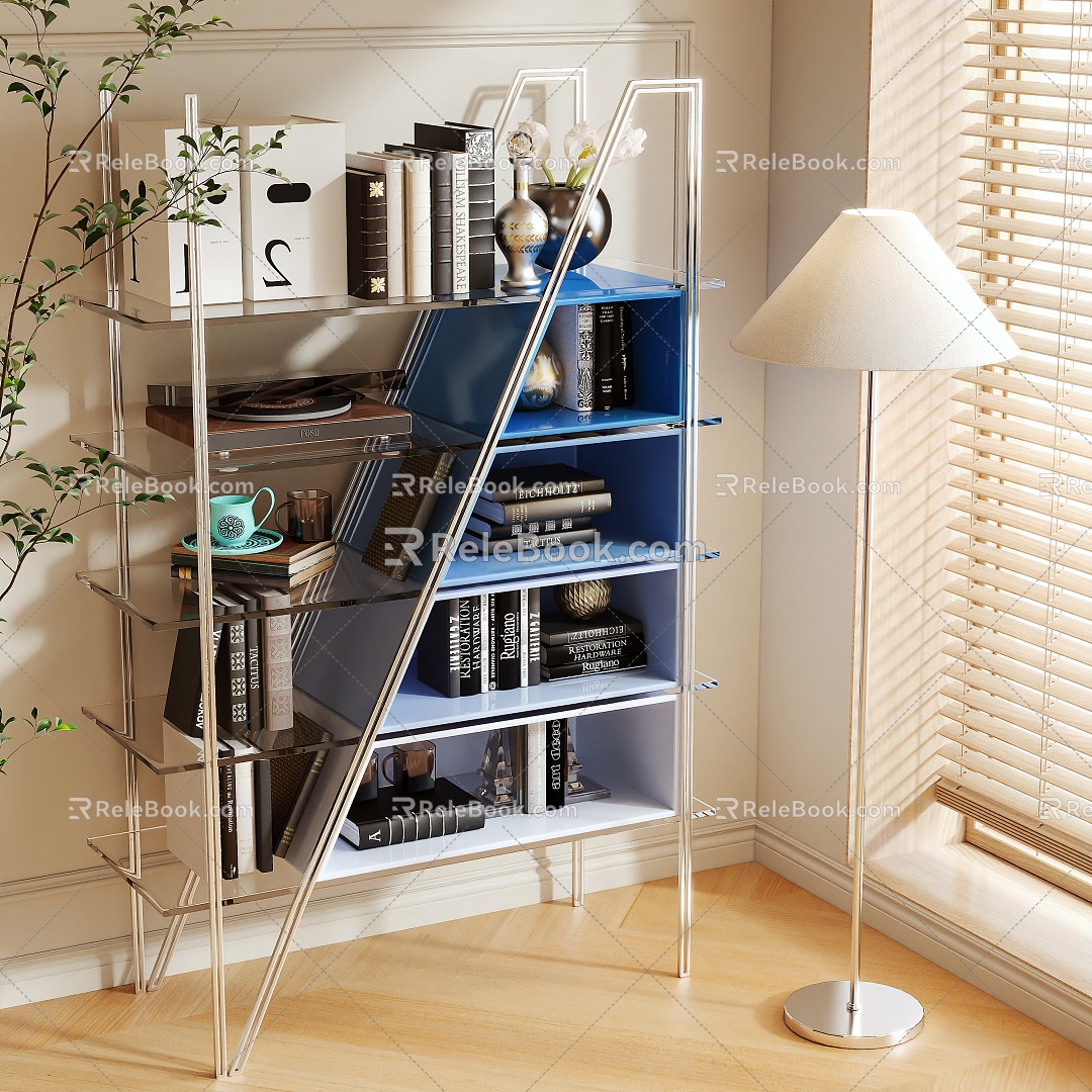 Bookshelf Storage Rack model