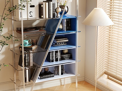 Bookshelf Storage Rack model