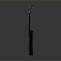 Dark Colored Acoustic Guitar For Daily Living With Smooth Wooden Texture And Classic Design
