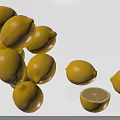 Fresh Yellow Lemons With Whole And Sliced Fruits On White Surface