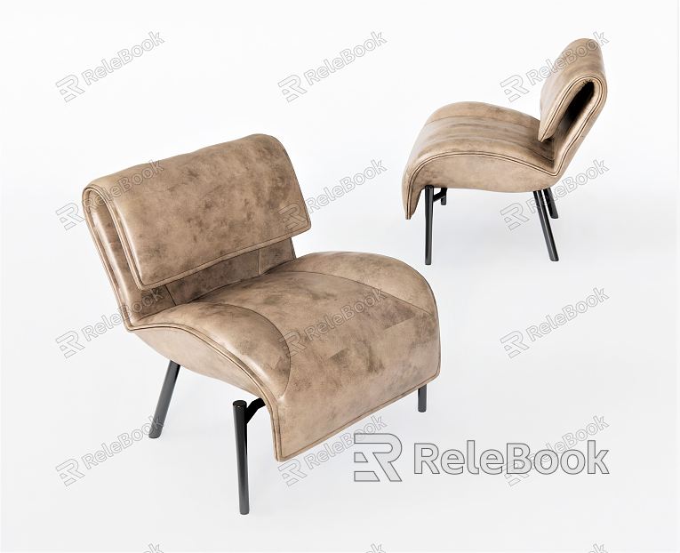 Modern Sofa Chair Leisure Chair Backrest Chair Single Person Sofa Leather Sofa Recliner Tiger Stool Outdoor Chair model