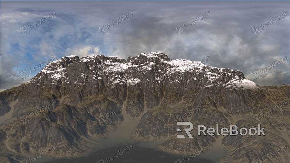 Mountain Mountain Snow Mountain Realistic Mountain model