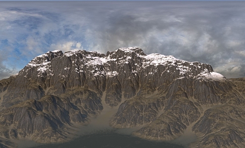 Mountain Snow Mountain Realistic Mountain 3d model