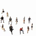 Modern multi-person 3d model