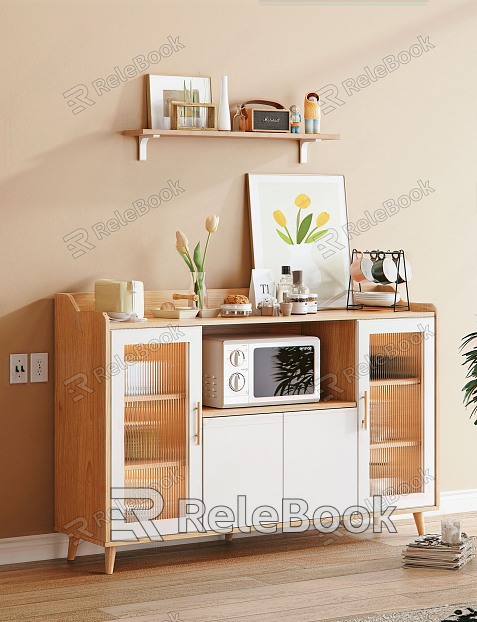 Nordic Sideboard Storage Cabinet Storage Cabinet Multi-function Cabinet model