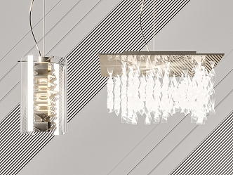 Modern chandelier 3d model