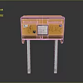 Mailbox mailbox mailbox tin mailbox old mailbox items 3d model