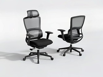 Office Chair Mesh Chair Boss Chair Swivel Chair Armchair Staff Chair Staff Chair Lunch Chair 3d model