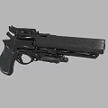 Modern Black Tactical Pistol Featuring Ergonomic Grip And Durable Barrel Design 3d model