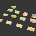 Stylish Square Storage Boxes In Gold And Copper For Household Organization