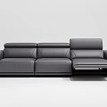 Functional leather sofa 3d model