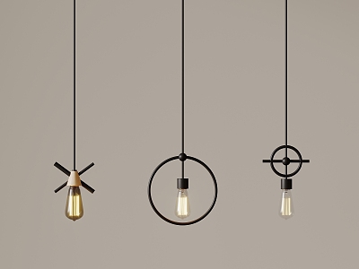 Industrial wind creative small chandelier model