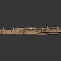 Modern Science Fiction Base Science Base Science Fiction Building Science Fiction Facilities 3d model