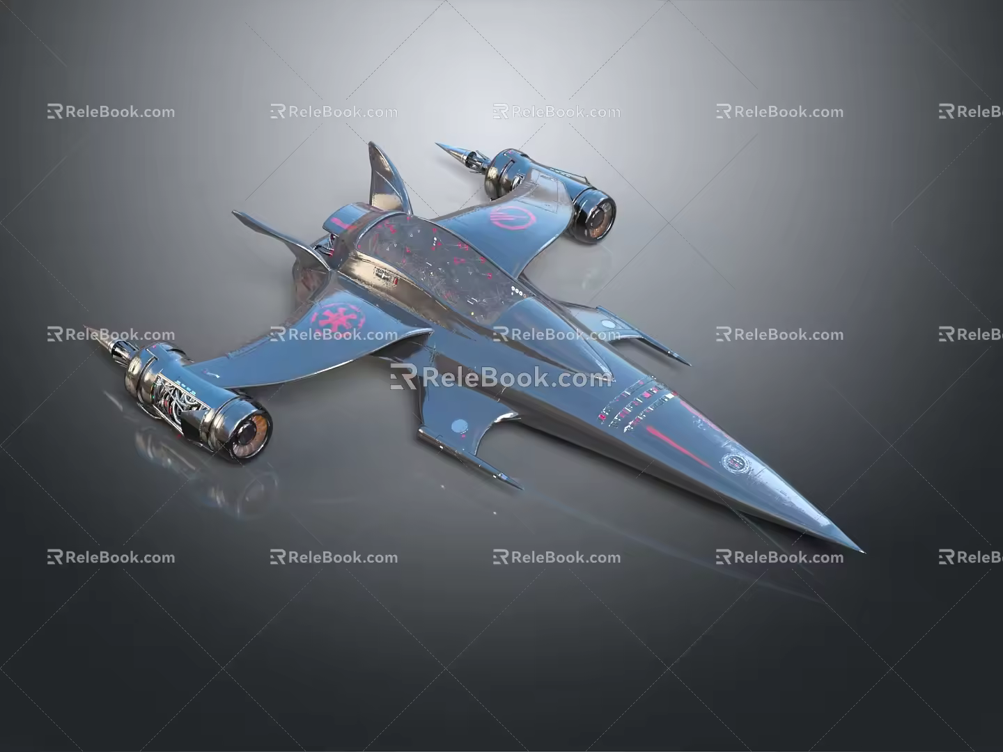 Modern Spaceship Spacecraft Spacecraft 3d model