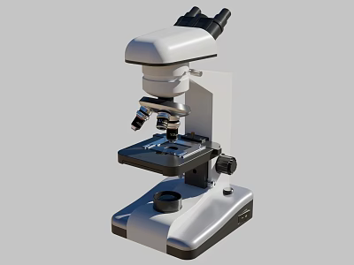 Professional Laboratory Medical Microscope With High Definition Optical Lenses for Clinical Research And Analysis 3d model