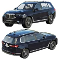 Black BMW Luxury SUV Exterior Design With Front And Rear Views