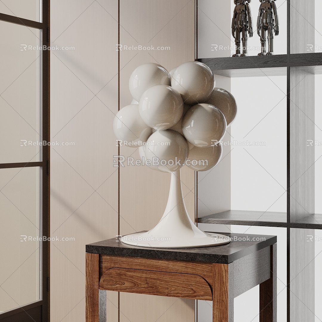 Modern table lamp 3d model