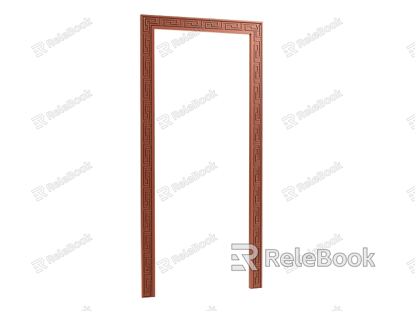 Chinese Style Door Cover Decorative Line model