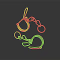 Ancient Metal Handcuffs With Linked Chains As Historical Weapon Artifact