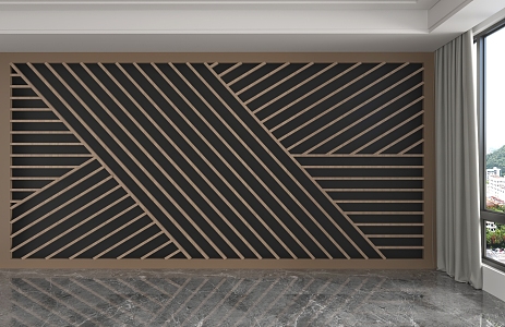 Modern background wall 3d model