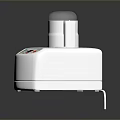 White Industrial Equipment With Control Panel Digital Display And Operation Buttons