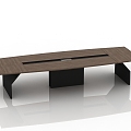 Desk Class Desk Conference Table 3d model