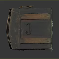 Vintage Wooden Storage Chest With Metal Straps And Decorative Hardware For Home Organization