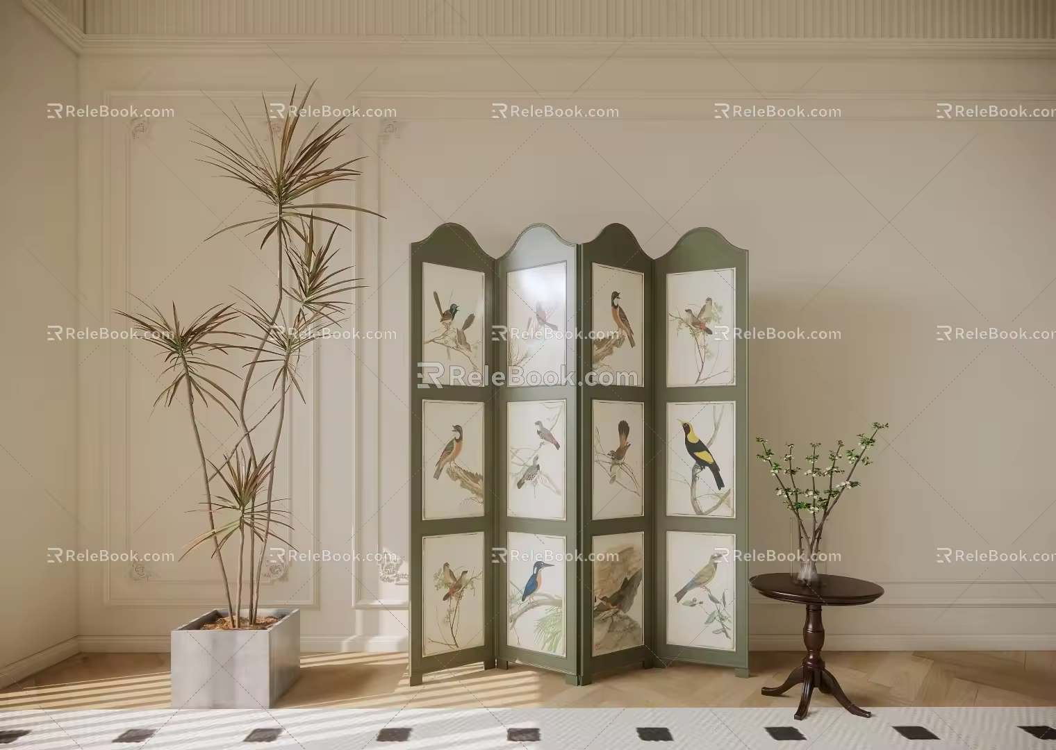 American Screen Emerald Bird Screen Combination 3d model