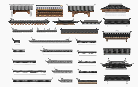 Chinese eaves 3d model