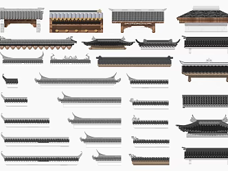 Chinese eaves 3d model