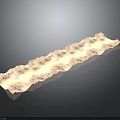 Detailed Elongated Topographic Terrain Model With Rolling Hills And Mountain Ranges